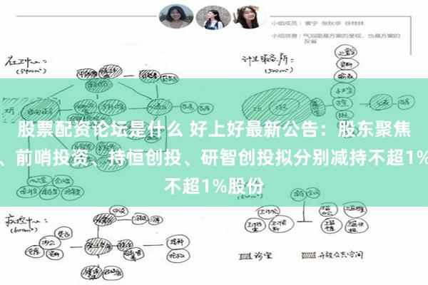 股票配资论坛是什么 好上好最新公告：股东聚焦投资、前哨投资、持恒创投、研智创投拟分别减持不超1%股份
