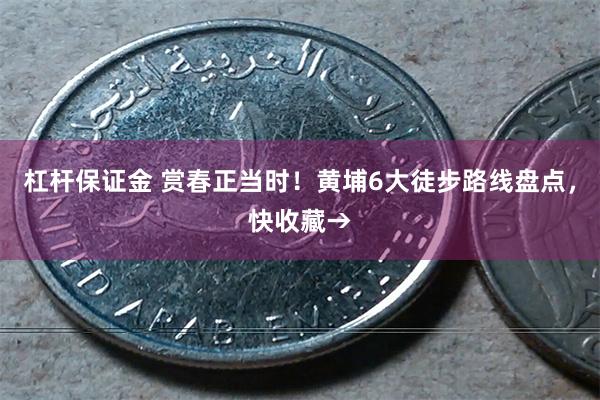 杠杆保证金 赏春正当时！黄埔6大徒步路线盘点，快收藏→