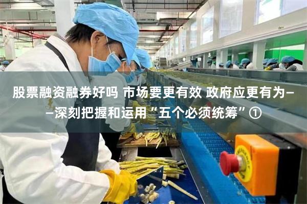 股票融资融券好吗 市场要更有效 政府应更有为——深刻把握和运用“五个必须统筹”①
