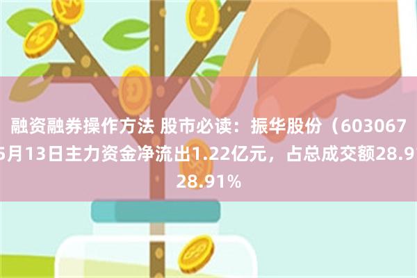 融资融券操作方法 股市必读：振华股份（603067）5月13日主力资金净流出1.22亿元，占总成交额28.91%