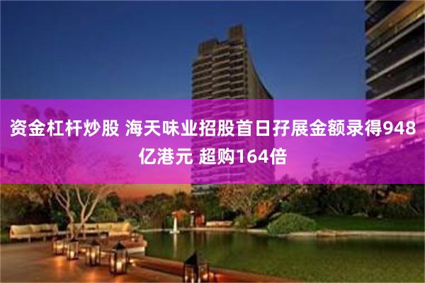 资金杠杆炒股 海天味业招股首日孖展金额录得948亿港元 超购164倍
