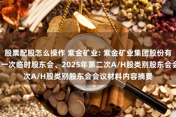 股票配股怎么操作 紫金矿业: 紫金矿业集团股份有限公司2025年第一次临时股东会、2025年第二次A/H股类别股东会会议材料内容摘要